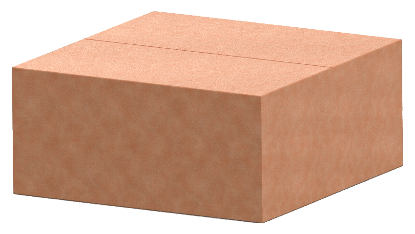 Коробка картонная для отвода из бака ОБ-15Н, 440*440*200 мм